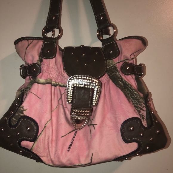 Pink camo purse and wallet - Picture 2 of 5